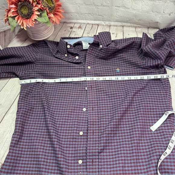 Brooks Brothers regent gingham plaid Button Down Shirt sz L preppy office - Picture 5 of 6